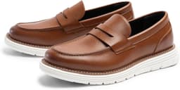 Penny Loafers for Men - Genuine Leather Casual Slip On Mens Loafers Image