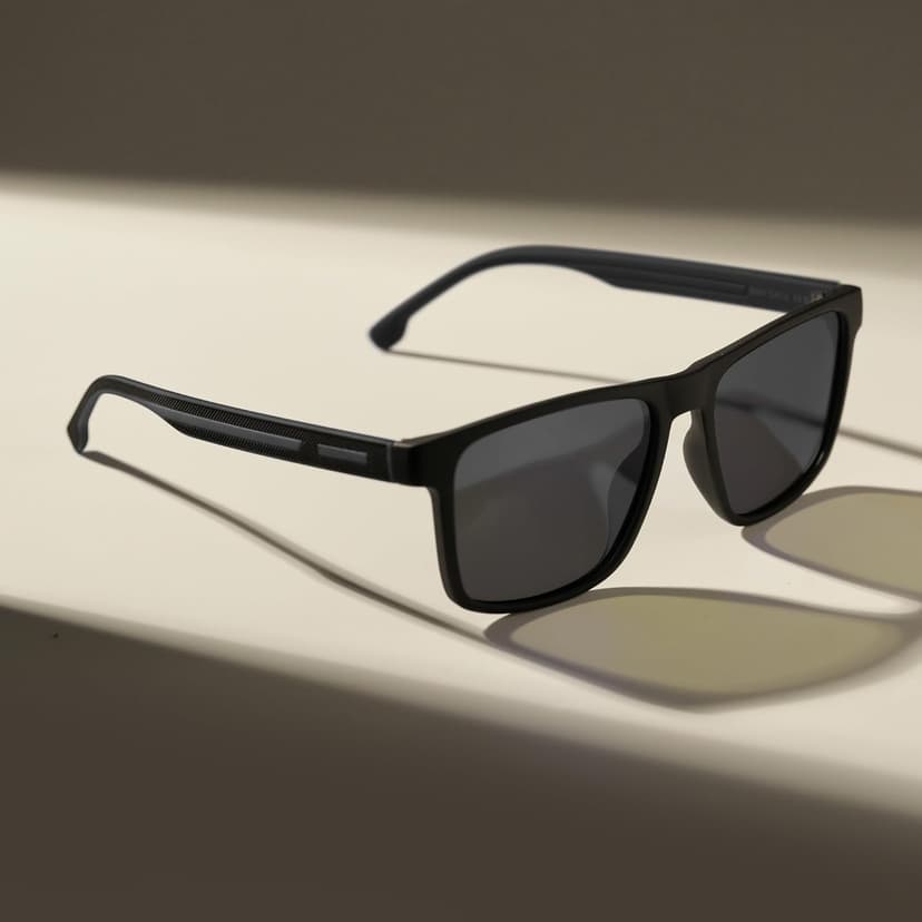 Polarized Sunglasses for Mens Womens - Lightweight Matte Finish Sun Glasses,Line Patterned Sunglass image 1
