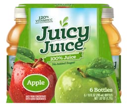 Juicy Juice Apple, 10 Ounce, 6 Bottles Image