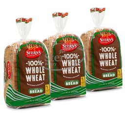100% Whole Wheat Bread Sliced - 3 Pack  Image