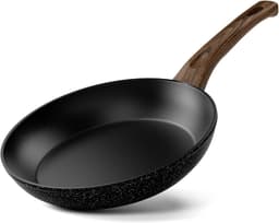 Non Stick Frying Pan Induction Compatible, PFOA Free Healthy Pans(8 Inch, Black) Image