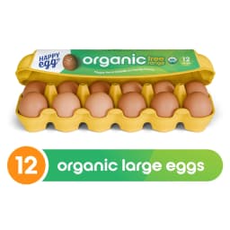 Organic Free-Range Large Brown Eggs, 12 Count (Dozen) Image