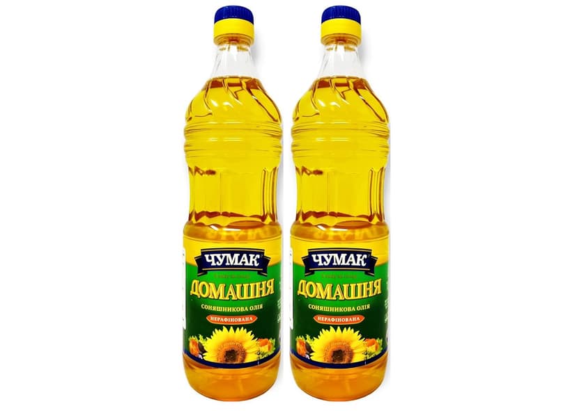 Sunflower Oil Unrefined, Naturally Expeller Pressed 1 litre Pack of 2 image 1